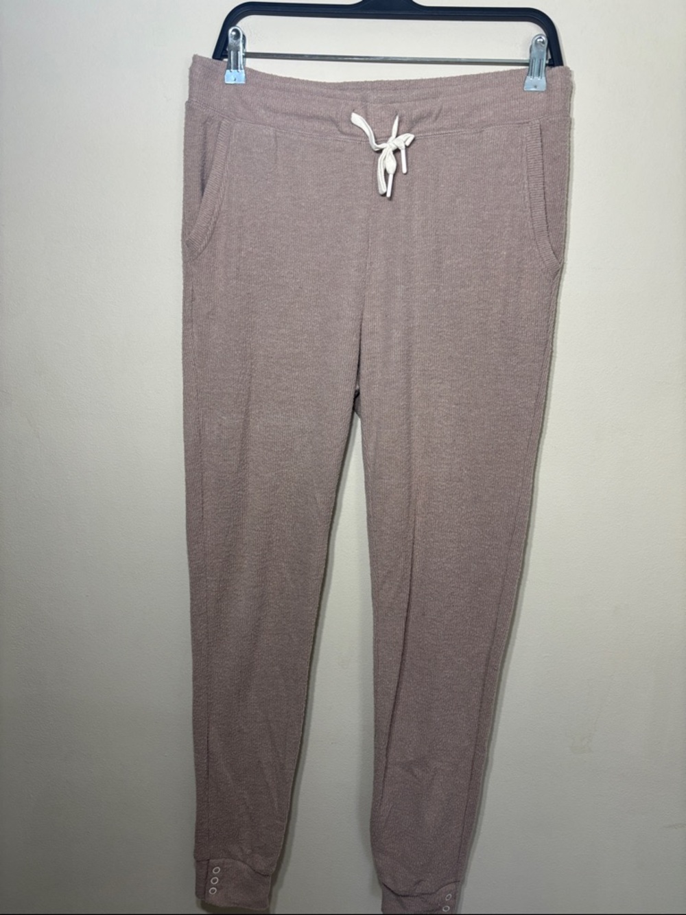 Z Supply Women's Brown Knit Drawstring Joggers